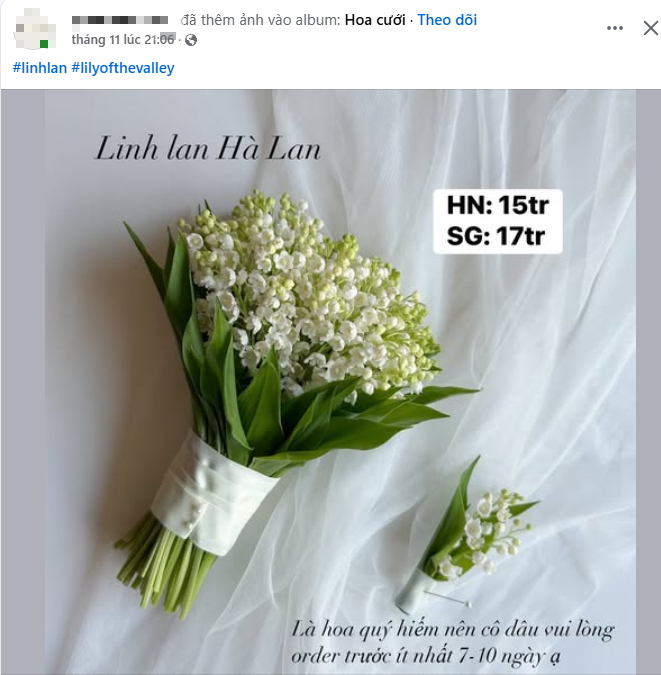 X&ocirc;n xao v&agrave;i c&agrave;nh hoa h&eacute;o gi&aacute; 7 triệu đồng: B&iacute; ẩn đằng sau lo&agrave;i hoa được nhiều sao Việt chọn l&agrave;m hoa cưới- Ảnh 2.