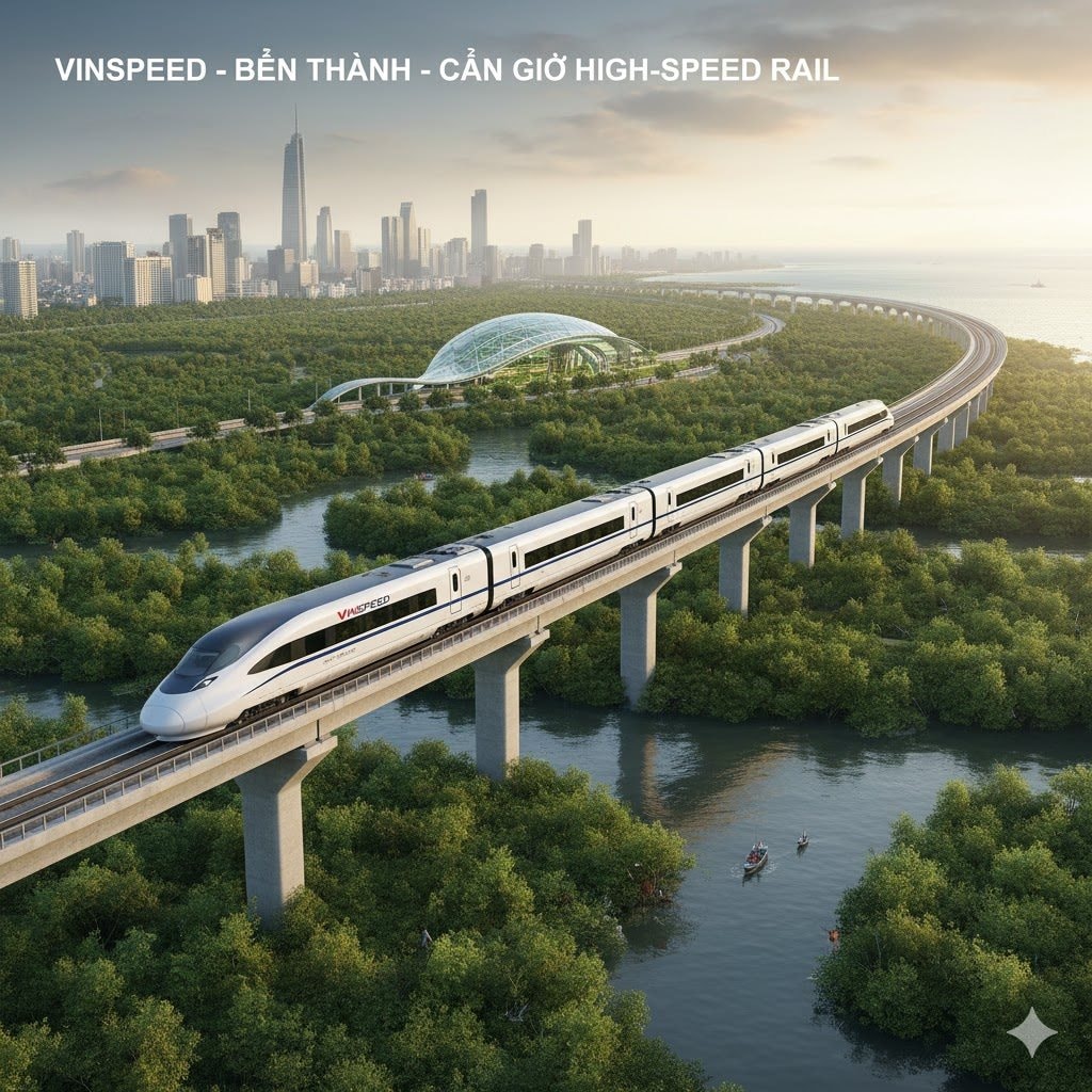 VinSpeed đề xuất dự án đường sắt Bến Thành-Cần Giờ tại TPHCM, vốn đầu tư 85.650 tỷ đồng, chỉ cần 20 phút là đi tới nơi- Ảnh 1.