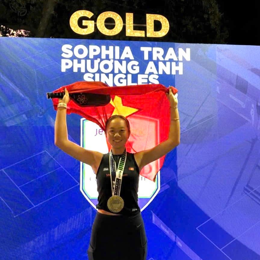 Sophia Phương Anh vô địch giải pickleball danh giá nhất thế giới- Ảnh 1. Sophia Phương Anh vô địch giải pickleball danh giá nhất thế giới- Ảnh 1.