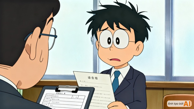 Nếu nh&oacute;m bạn Doraemon đi phỏng vấn xin việc: Nobita lại đến muộn, nh&acirc;n vật tỏa s&aacute;ng v&agrave; đậu đầu ti&ecirc;n th&igrave; qu&aacute; dễ đo&aacute;n!- Ảnh 1.