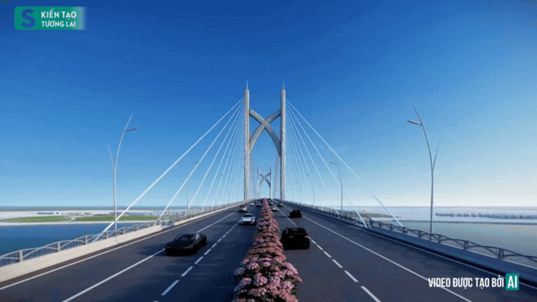 Cầu dây văng 11.000 tỷ đồng, nối với "mỏ vàng" tương lai ở thành phố giàu nhất Việt Nam - Ảnh 2.