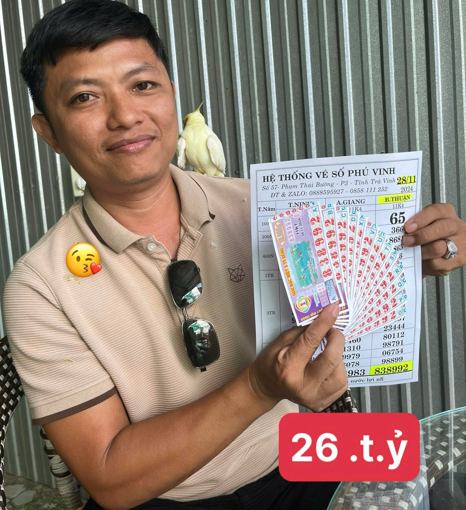 Xổ số miền Nam: Sự trùng hợp độc đắc vé số Bình Thuận gây sốt Mạng xã hội - Ảnh 1. Xổ số miền Nam: Sự trùng hợp độc đắc vé số Bình Thuận gây sốt Mạng xã hội - Ảnh 1.