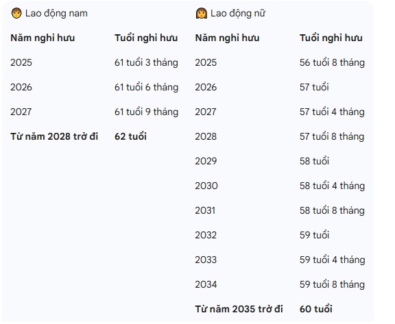 Thông tin mới nhất về độ tuổi nghỉ hưu trong năm 2026 - Ảnh 1.