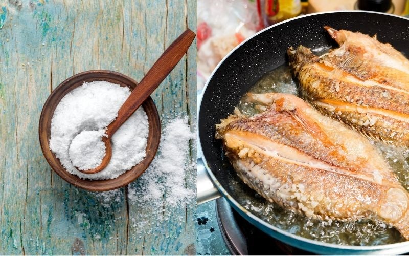 Đ&acirc;y l&agrave; kẻ th&ugrave; của dầu mỡ: Cho v&agrave;o khi r&aacute;n c&aacute;, c&aacute; gi&ograve;n thơm, kh&ocirc;ng d&iacute;nh chảo, kh&ocirc;ng bắn dầu- Ảnh 2.