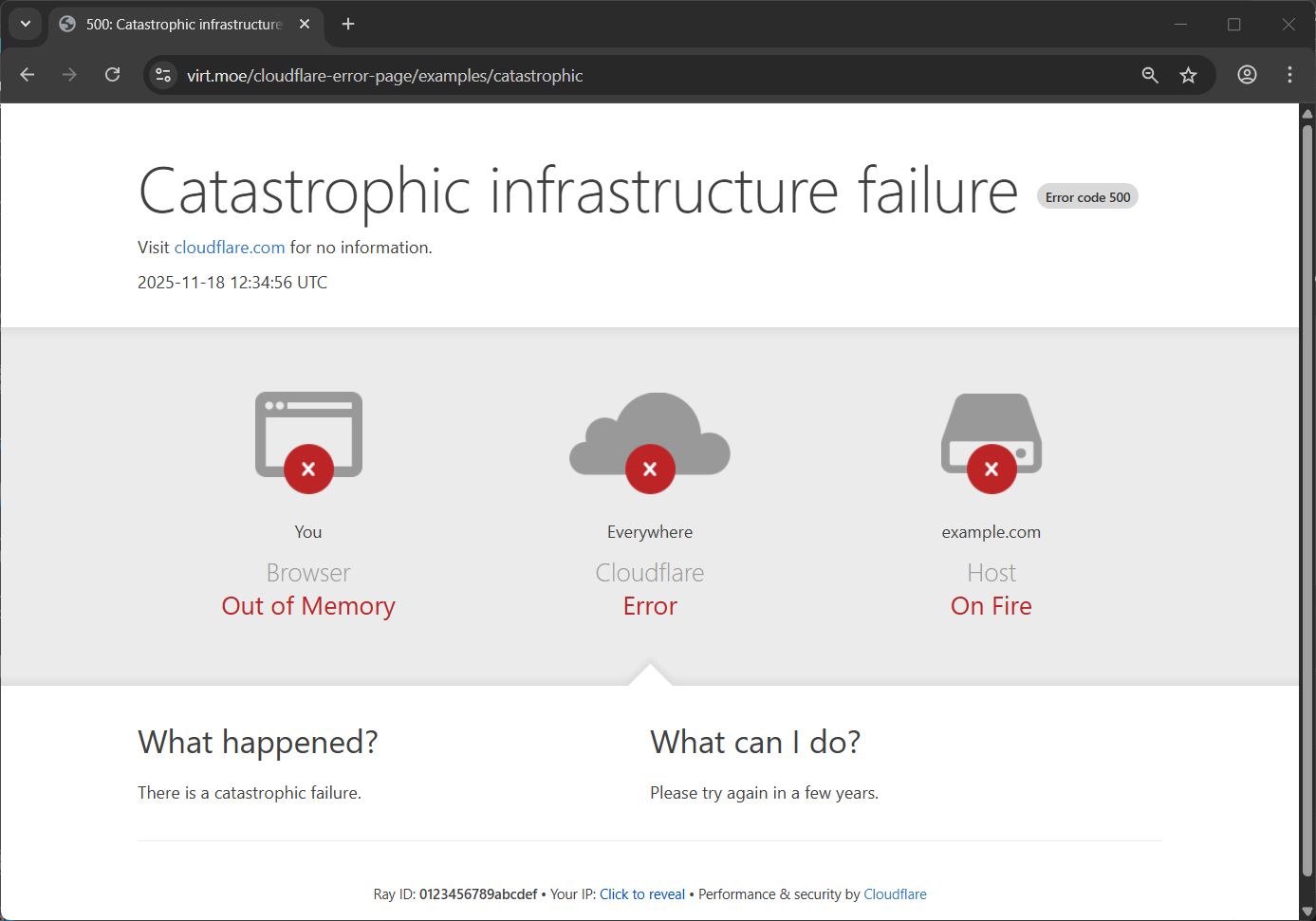Công cụ giả trang lỗi Cloudflare hài hước khiến dân mạng bối rối - Ảnh 2. Công cụ giả trang lỗi Cloudflare hài hước khiến dân mạng bối rối - Ảnh 2.
