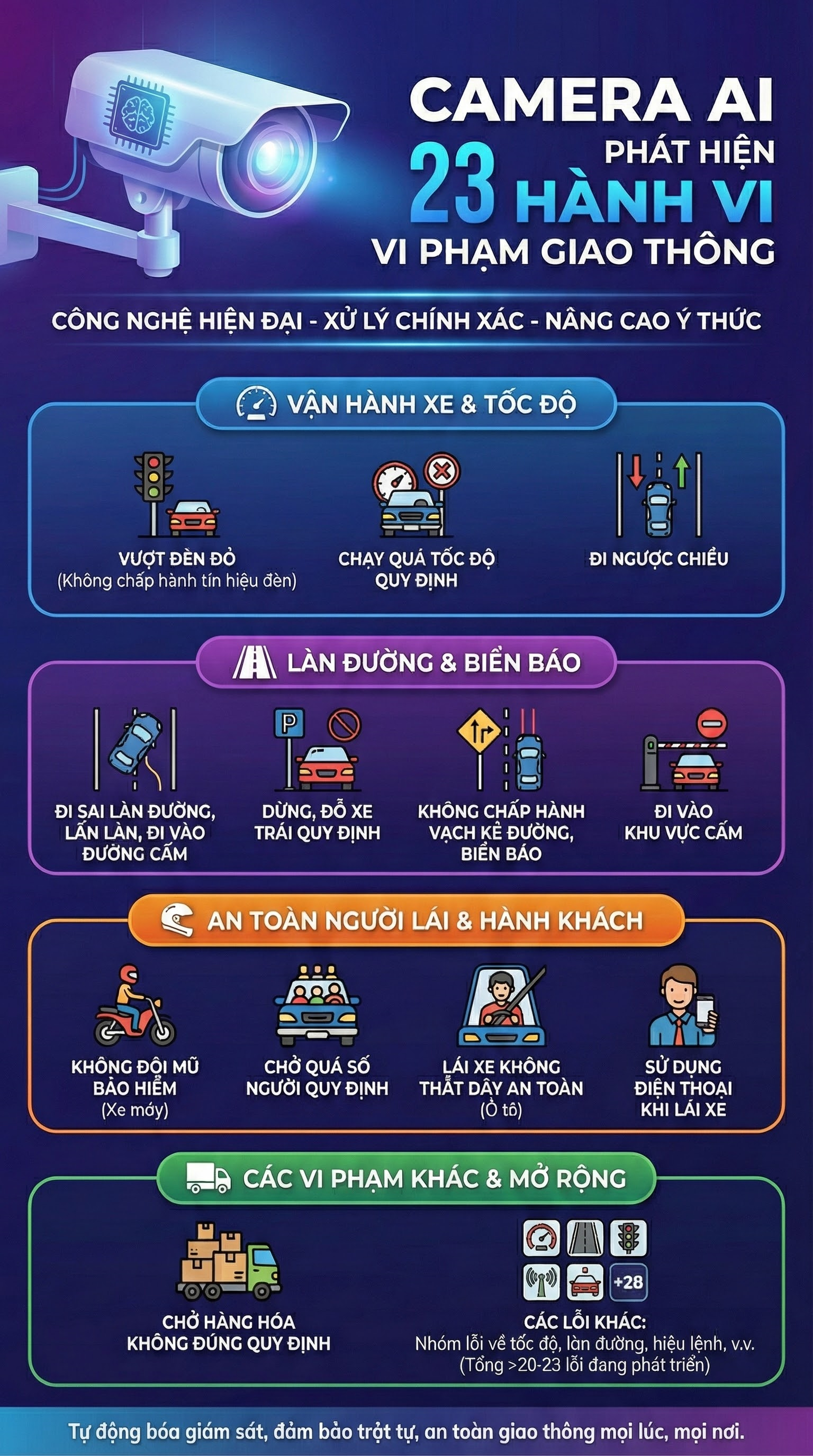 Từ nay trở đi, camera AI sẽ đặc biệt chú ý 23 lỗi vi phạm giao thông này, mọi người dân cần biết - Ảnh 4.
