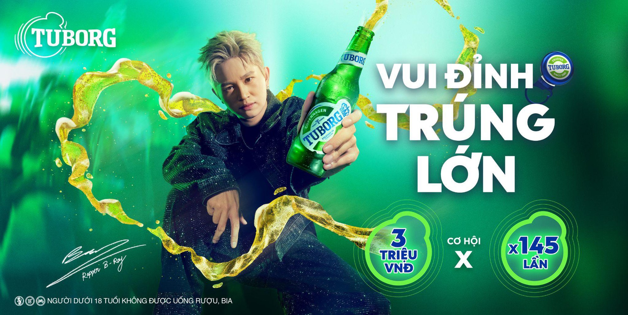 Giật nắp Tuborg – giật thưởng gấp 145 lần trong chương trình khuyến mãi “145 năm giật mở triệu cuộc vui” - Ảnh 1. Giật nắp Tuborg – giật thưởng gấp 145 lần trong chương trình khuyến mãi “145 năm giật mở triệu cuộc vui” - Ảnh 1.