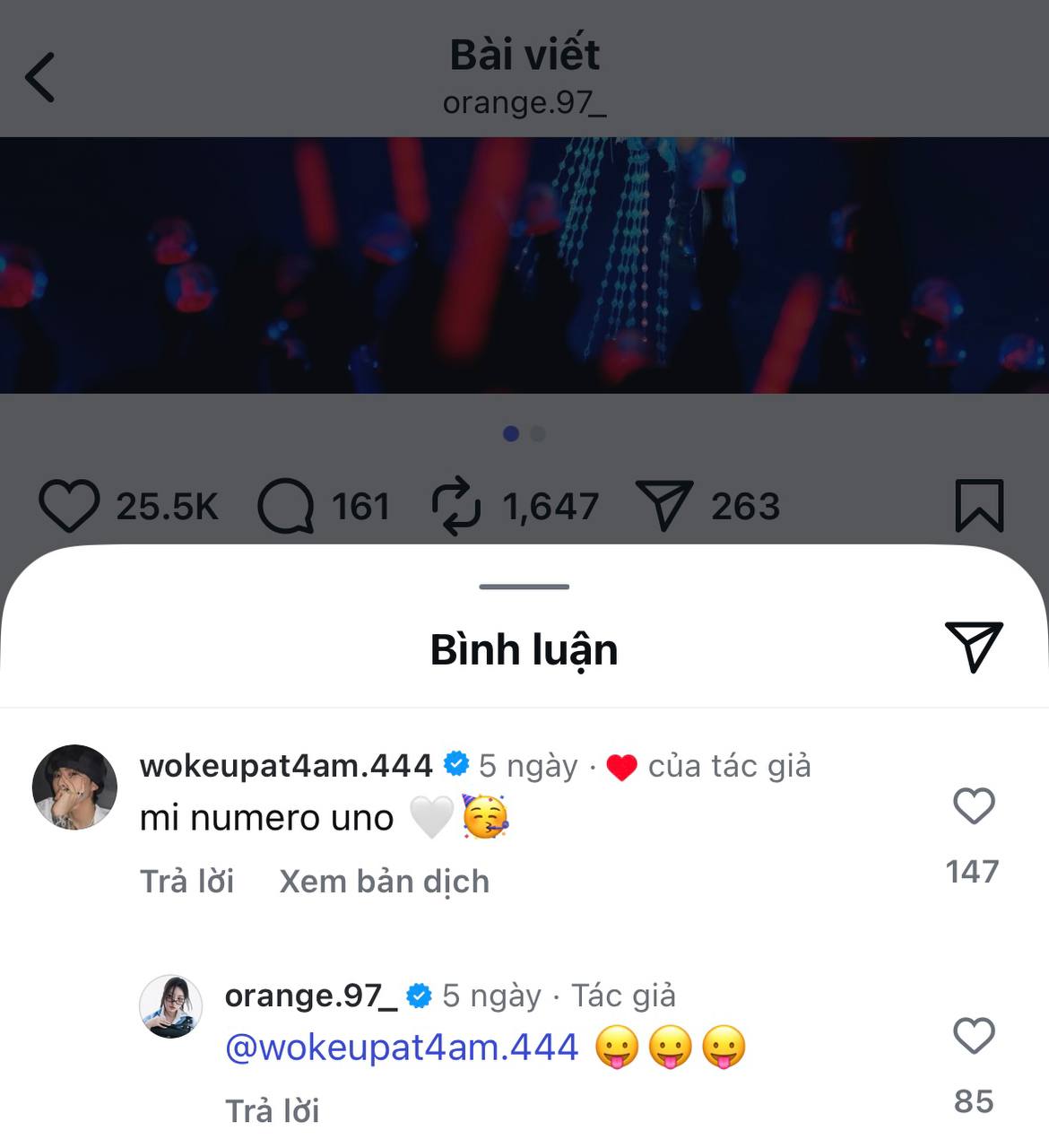 Orange công khai bạn trai "hồng hài nhi" - Ảnh 2. Orange công khai bạn trai "hồng hài nhi" - Ảnh 2.