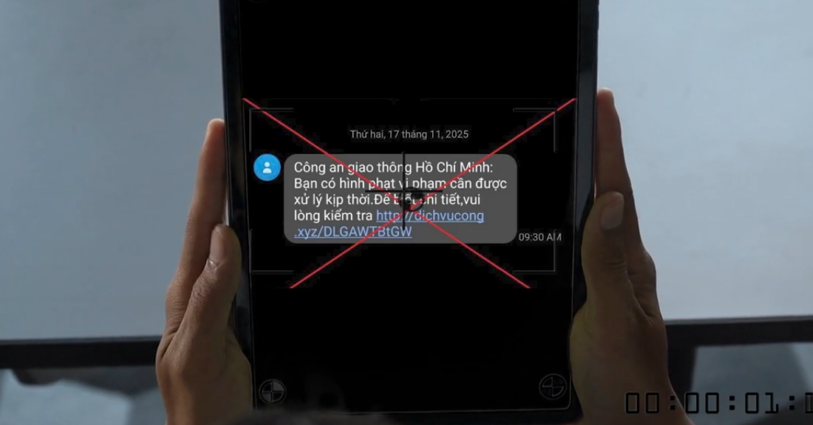 Mất hàng trăm triệu đồng vì tin nhắn phạt nguội lừa đảo - Ảnh 1.