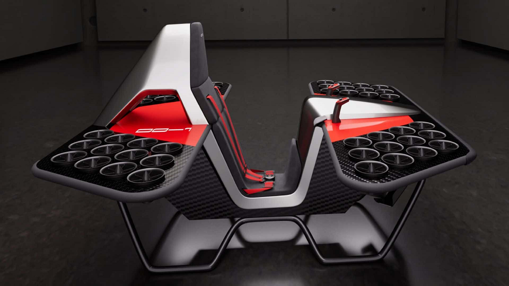 Đ&acirc;y l&agrave; chiếc m&ocirc; t&ocirc; bay được chế tạo từ 48 động cơ phản lực thu nhỏ v&agrave; bạn c&oacute; thể mua trước với 990 USD - Ảnh 1.