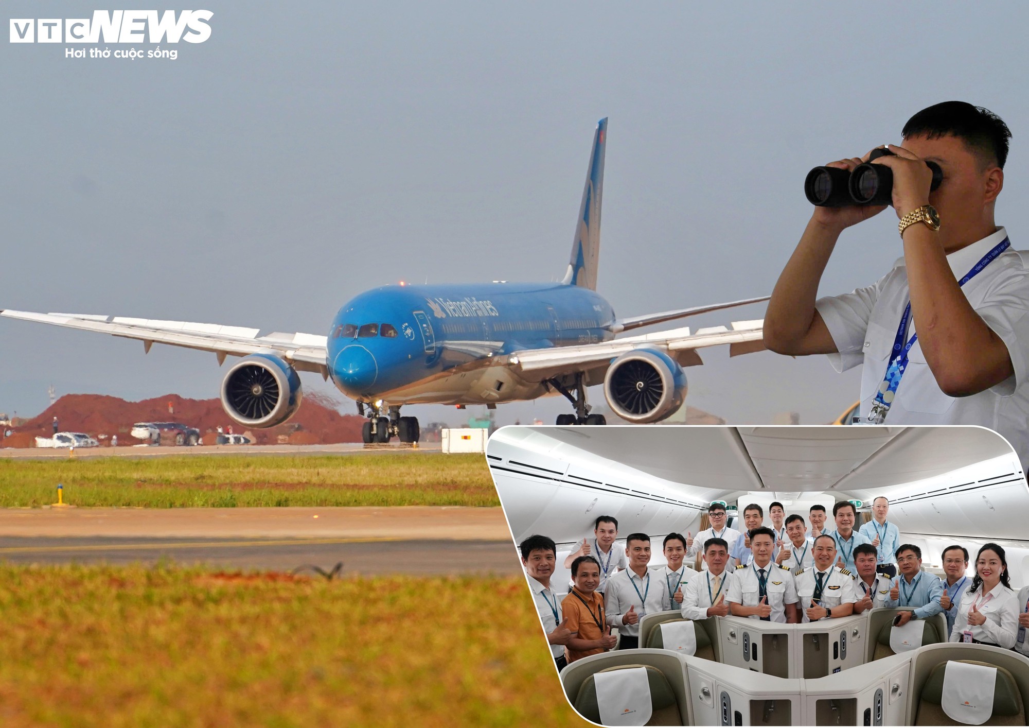 Máy bay lớn nhất Việt Nam ' xông đất ' sân bay Long Thành: Khoảnh khắc lịch sử đáng nhớ - Ảnh 3.