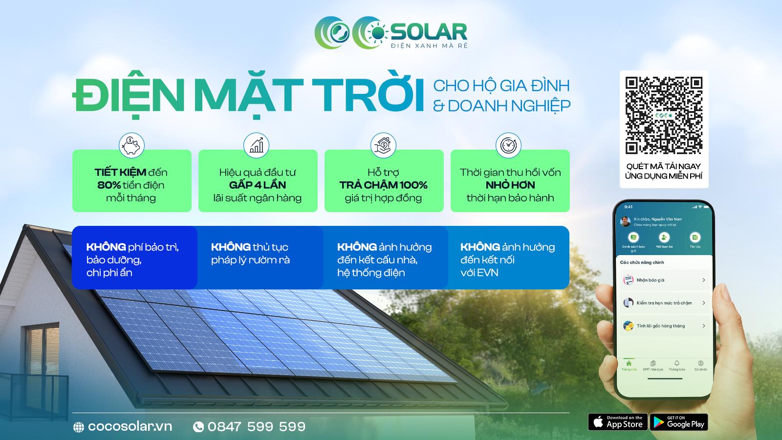 Người dân có thể tự tính chi phí lắp điện mặt trời trong 30 giây với CoCo Solar - Ảnh 1. Người dân có thể tự tính chi phí lắp điện mặt trời trong 30 giây với CoCo Solar - Ảnh 1.