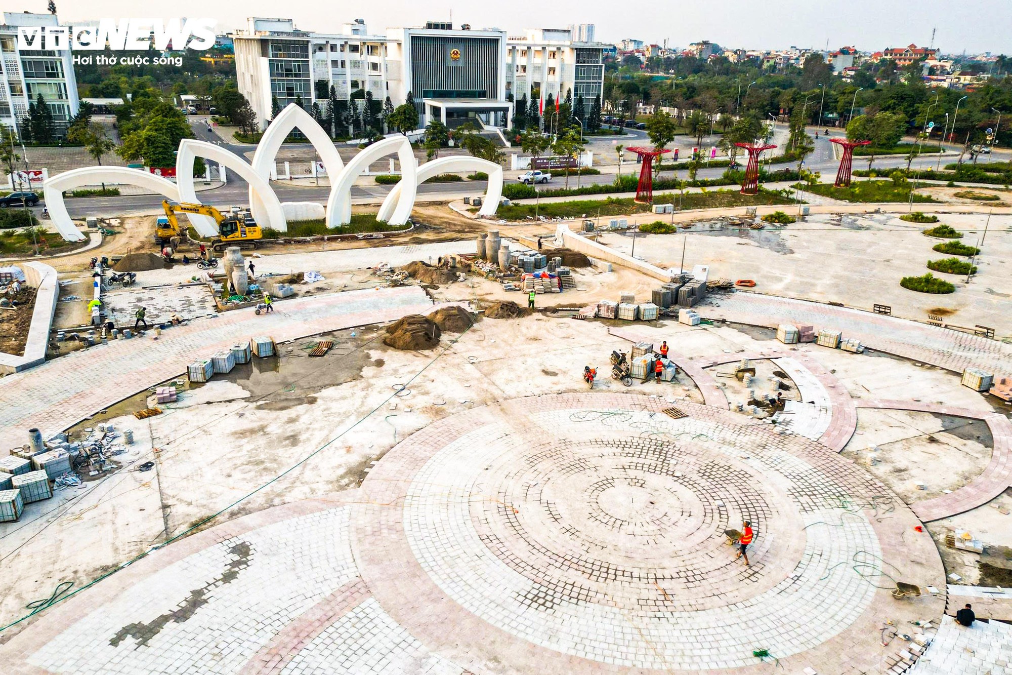 Công viên Gia Lâm hơn 280 tỷ đồng lộ diện với cổng hoa sen 5 cánh - Ảnh 13.