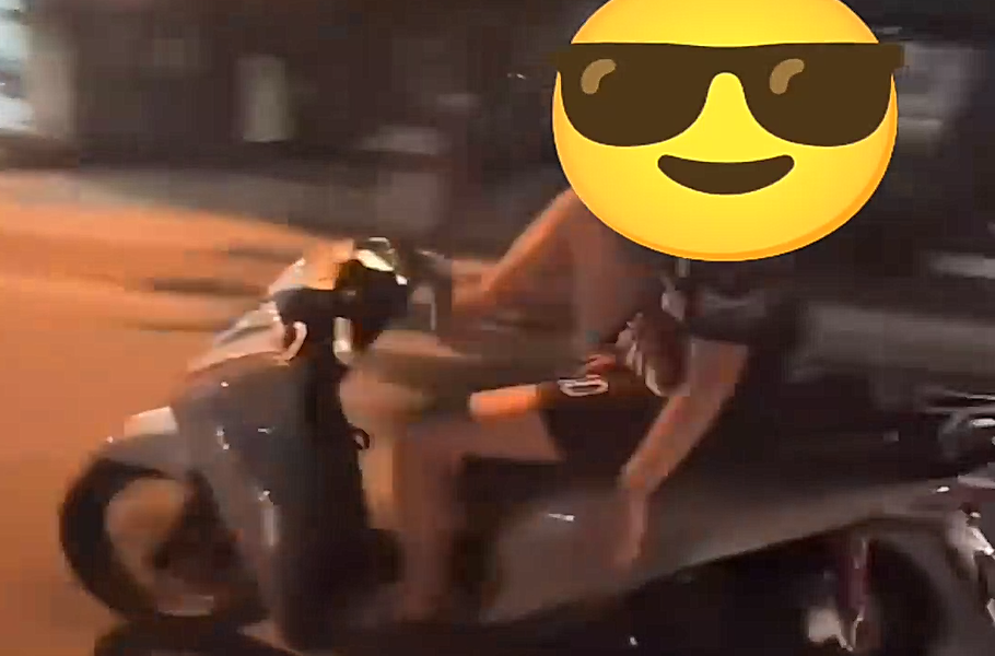 Thanh ni&ecirc;n Đ&agrave; Nẵng d&ugrave;ng ch&acirc;n điều khiển xe m&aacute;y bị tịch thu xe SH - Ảnh 1.