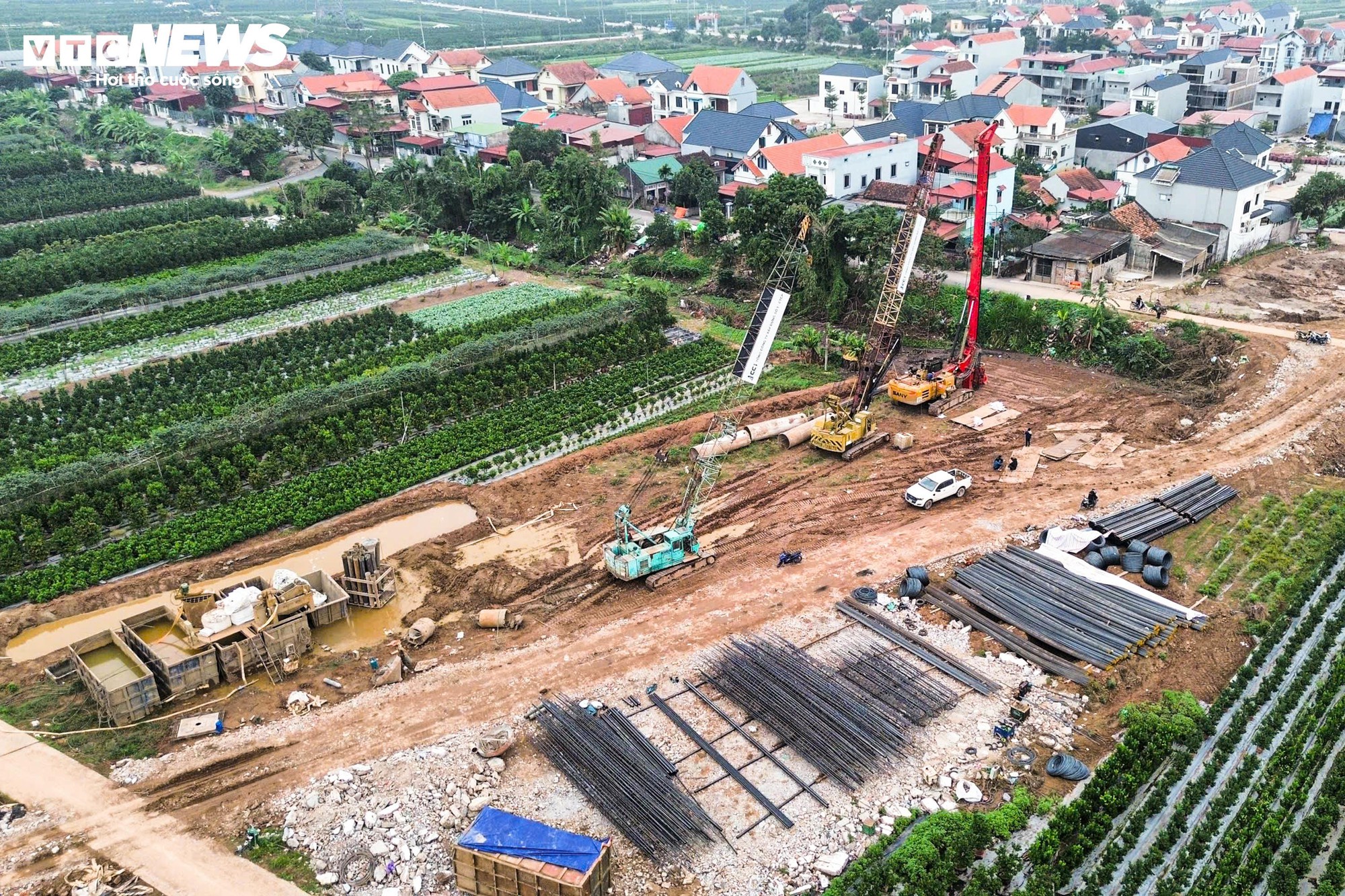 Cầu Mễ Sở: Thi công cầu 4 làn xe kết nối Hà Nội và Hưng Yên - Ảnh 9.