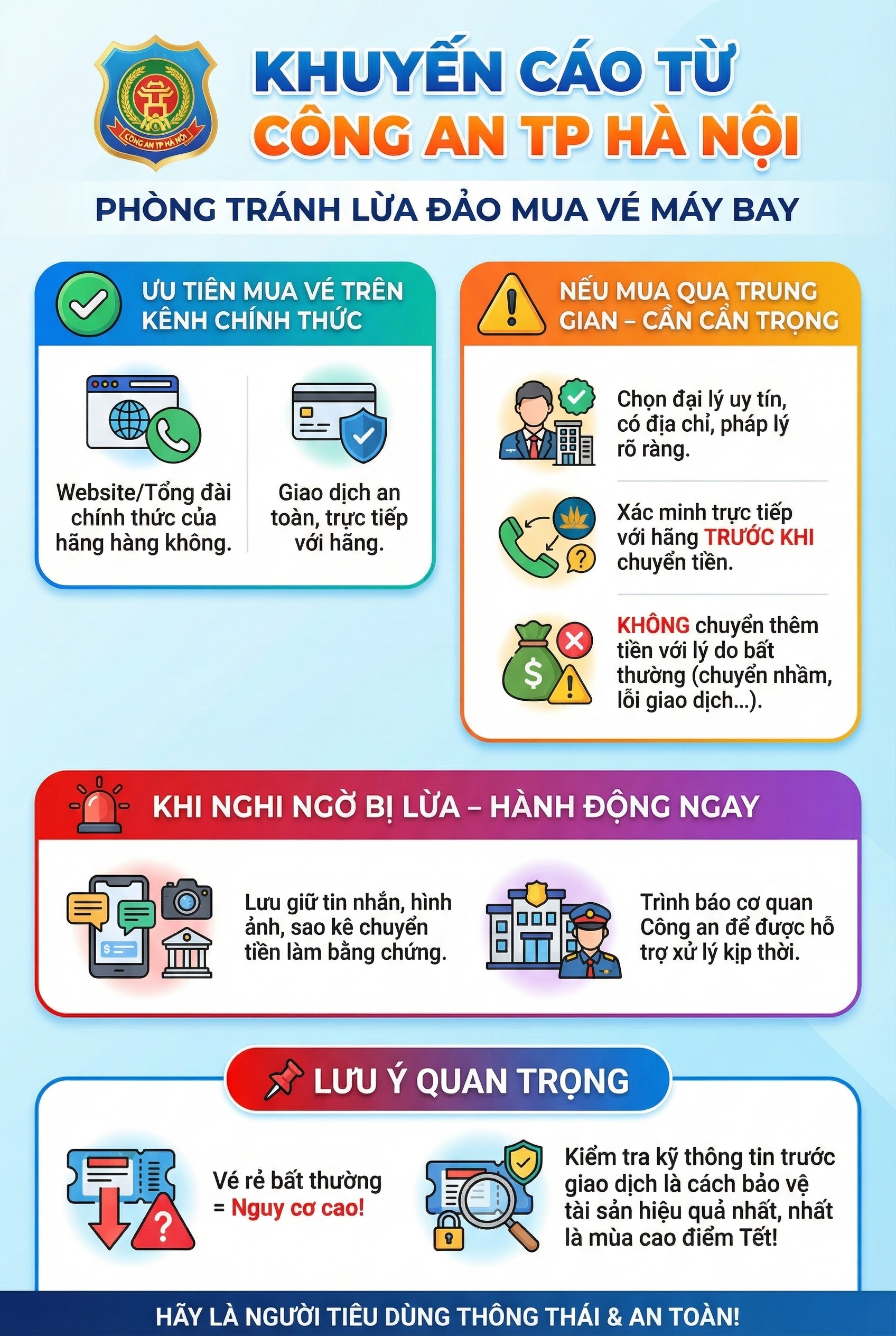 Công an cảnh báo nóng tất cả người dân khi mua vé máy bay - Ảnh 3.