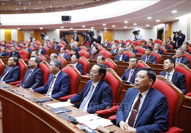 H&igrave;nh ảnh bế mạc Hội nghị Trung ương 15  - Ảnh 9.