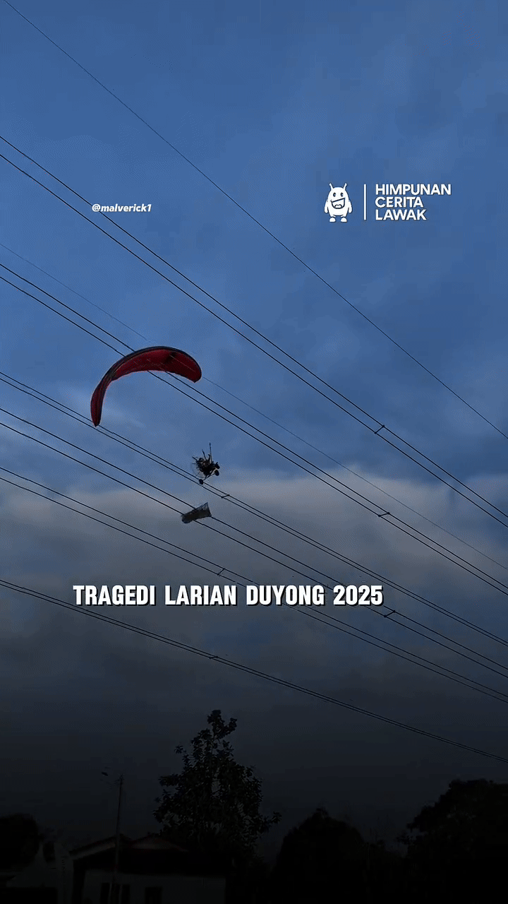 Dù lượn va vào dây điện rồi lao xuống đất trong tiếng hét thất thanh của đám đông chứng kiến - Ảnh 1.