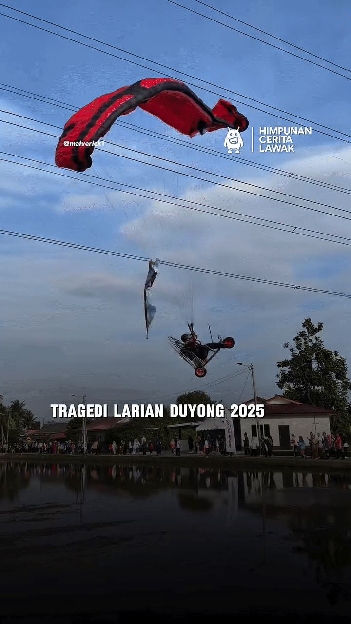 Dù lượn va vào dây điện rồi lao xuống đất trong tiếng hét thất thanh của đám đông chứng kiến - Ảnh 2.