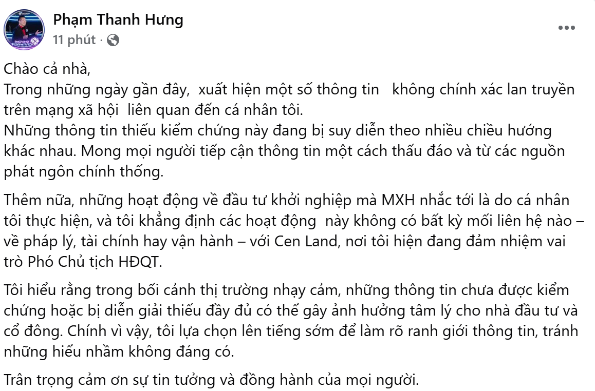Shark Hưng l&ecirc;n tiếng - Ảnh 2.