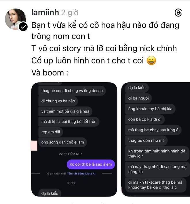 Hoa hậu Việt l&ecirc;n tiếng trước nghi vấn l&agrave; người thứ 3 trong drama L&acirc;m Minh - Decao- Ảnh 1.