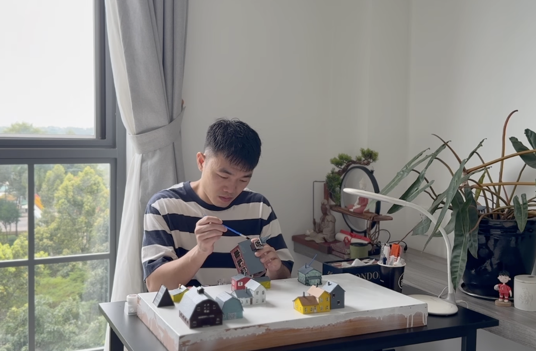 Lương Xu&acirc;n Trường cặm cụi 60 ng&agrave;y l&agrave;m "thợ thủ c&ocirc;ng" - Ảnh 1.