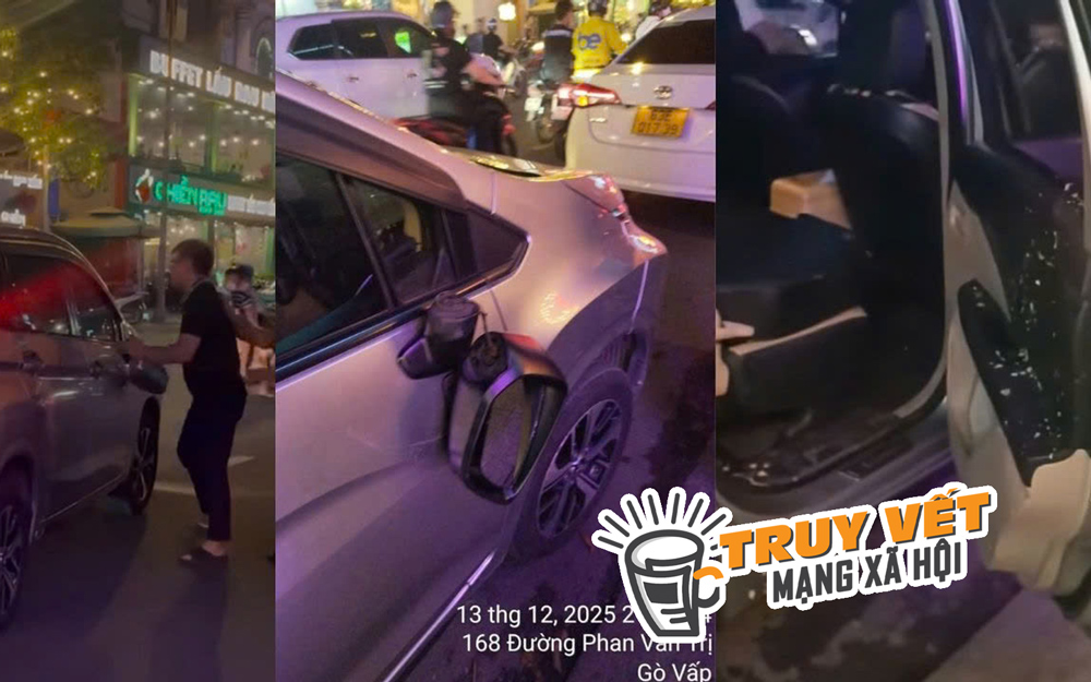 X&ocirc;n xao clip kh&aacute;ch &oacute;i tr&ecirc;n xe c&ocirc;ng nghệ, kh&aacute;ch c&ograve;n đập xe - Ảnh 1.