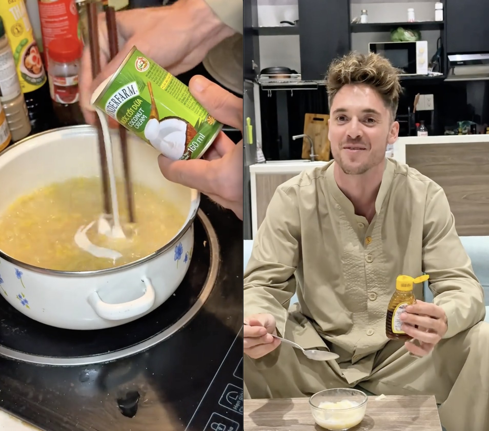 Kh&aacute;ch T&acirc;y tự tay nấu 1 m&oacute;n ch&egrave; khiến d&acirc;n mạng "sốc l&ecirc;n sốc xuống" v&igrave; nhiều người Việt cũng chưa chắc l&agrave;m được - Ảnh 4.