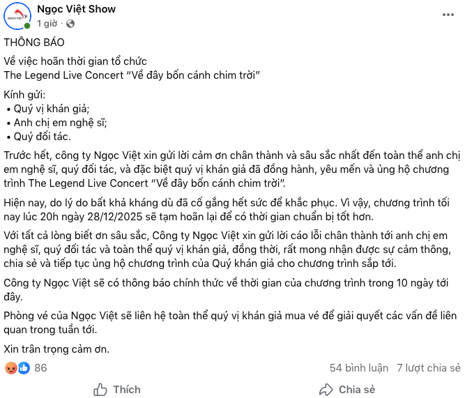 Chưa từng c&oacute; tại Việt Nam: Kh&aacute;n giả đ&atilde; đến nhưng kh&ocirc;ng c&oacute; nghệ sĩ, BTC b&aacute;o ho&atilde;n giờ ch&oacute;t g&acirc;y phẫn nộ- Ảnh 7.