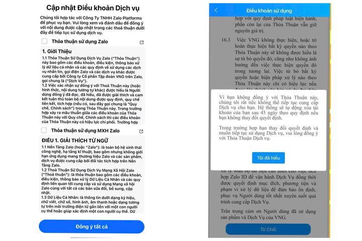 Zalo Yêu Cầu Chia Sẻ Dữ Liệu Cá Nhân: Luật Sư Cảnh Báo Nguy Cơ Tiềm Ẩn - Ảnh 1.