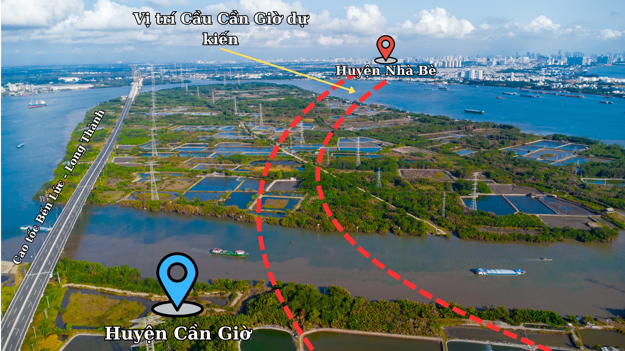 Chưa đầy 2 tháng nữa, cây cầu 11.000 tỷ đồng nối KĐT lấn biển Cần Giờ 10 tỷ USD của tỷ phú Phạm Nhật Vượng với trung tâm TP.HCM sẽ được khởi công - Ảnh 1.