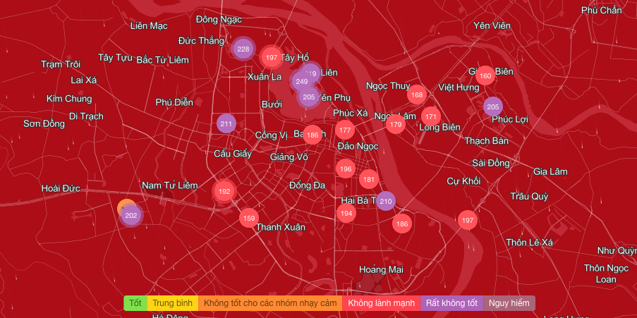 Ô nhiễm không khí Hà Nội tiếp tục ở mức báo động trong ngày 3 - 12 - Ảnh 2. Ô nhiễm không khí Hà Nội tiếp tục ở mức báo động trong ngày 3 - 12 - Ảnh 2.