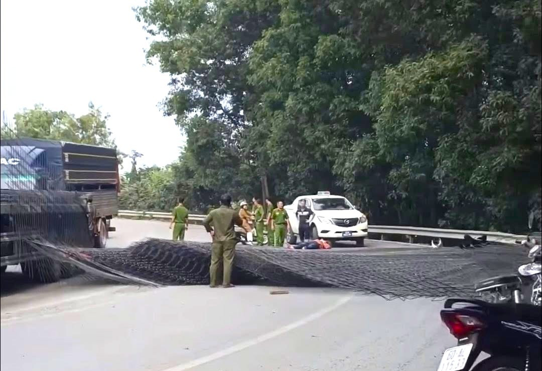 Hàng chục tấn thép rơi từ xe đầu kéo làm 2 người bị thương tại Đồng Nai - Ảnh 6.