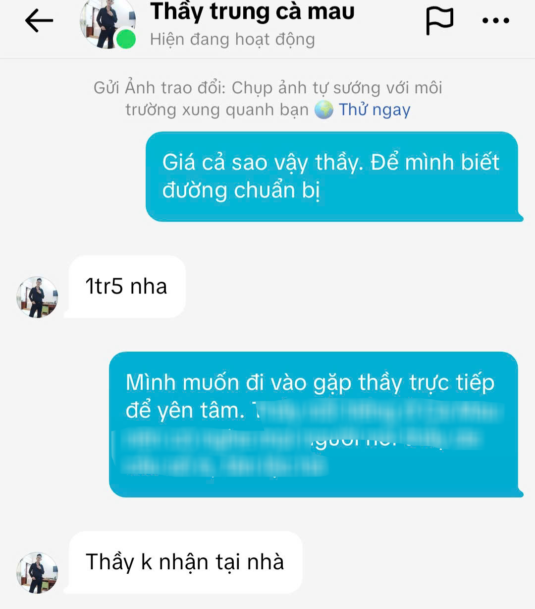 Chủ tài khoản TikTok "Thầy Trung Cà Mau" ra giá làm bùa yêu - Ảnh 2.
