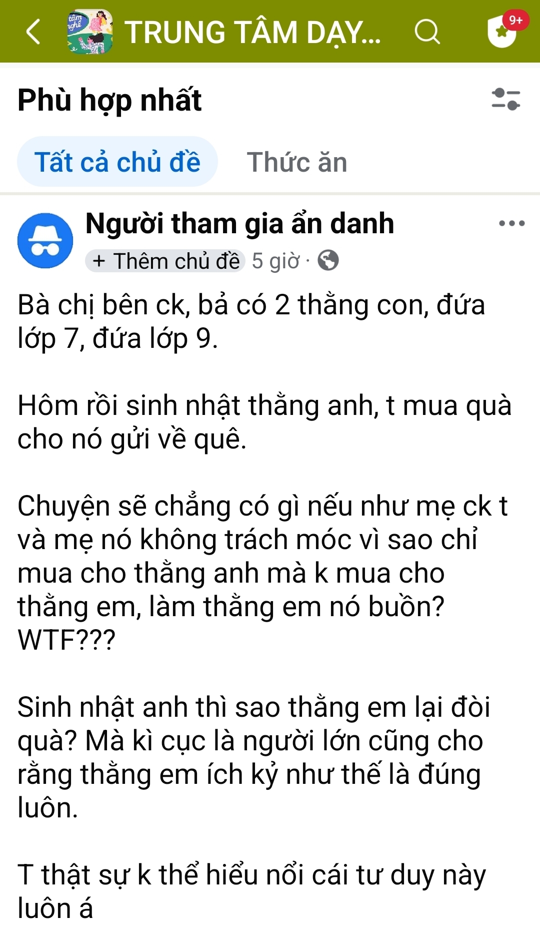 Sinh nhật anh trai nhưng mẹ v&agrave; b&agrave; ngoại đ&ograve;i qu&agrave; cho cậu em: C&oacute; 1 kiểu THI&Ecirc;N VỊ cực kỳ nhẫn t&acirc;m nhưng lại đột lốt "c&ocirc;ng bằng"- Ảnh 1.