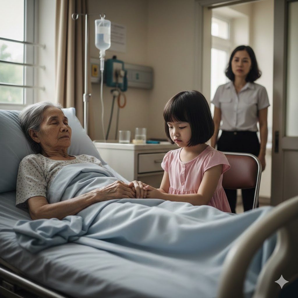 Nghe được c&acirc;u con g&aacute;i cầu xin trong ph&ograve;ng bệnh của b&agrave; nội, t&ocirc;i đứng ở cửa m&agrave; chết lặng, ch&acirc;n tay lạnh ngắt- Ảnh 1.