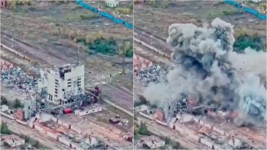 Cuộc không kích Ukraine sử dụng bom GBU - 62 phá hủy trạm điều khiển UAV tại Vovchansk - Ảnh 1.