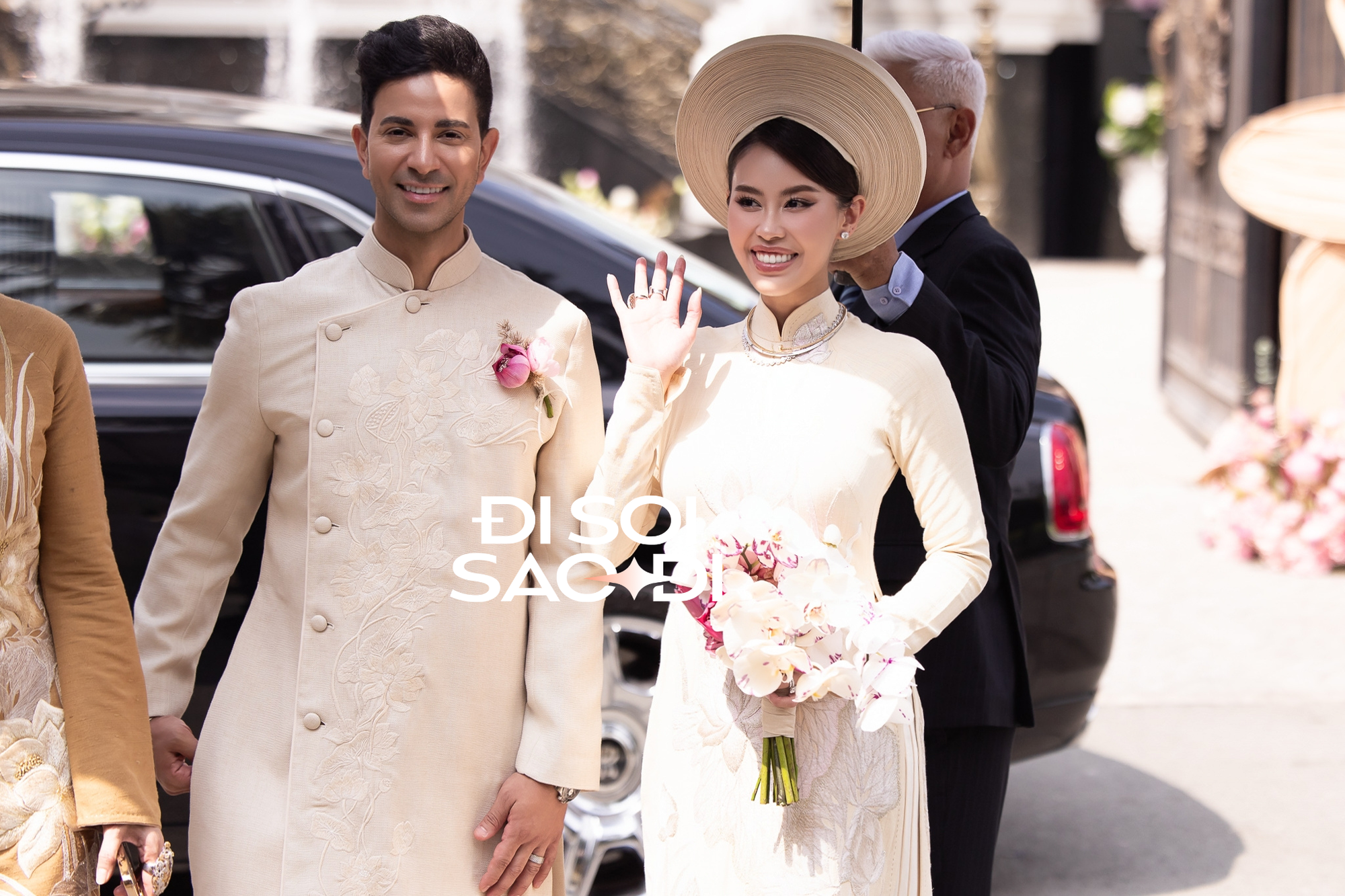 Cô dâu Tiên Nguyễn đẹp miễn chê bên chồng gốc Dubai, soi cận 2 chiếc vòng trên cổ mà loá cả mắt- Ảnh 2. Cô dâu Tiên Nguyễn đẹp miễn chê bên chồng gốc Dubai, soi cận 2 chiếc vòng trên cổ mà loá cả mắt- Ảnh 2.