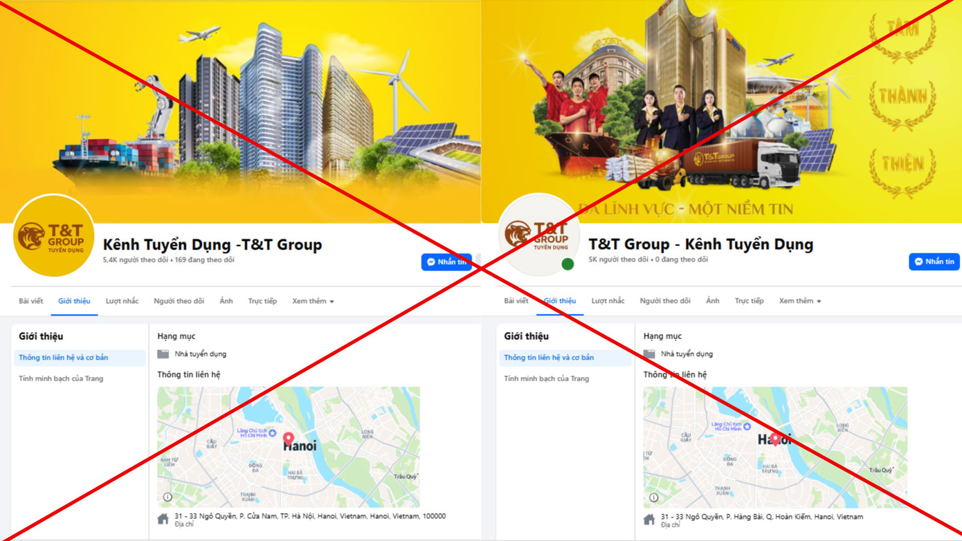 Cảnh giác chiêu trò giả mạo tuyển dụng T&T Group trên mạng xã hội để lừa đảo - Ảnh 2.