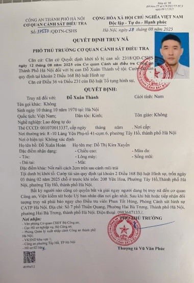 Bắt đối tượng truy nã đặc biệt Nguyễn Xuân Thành - Ảnh 2.