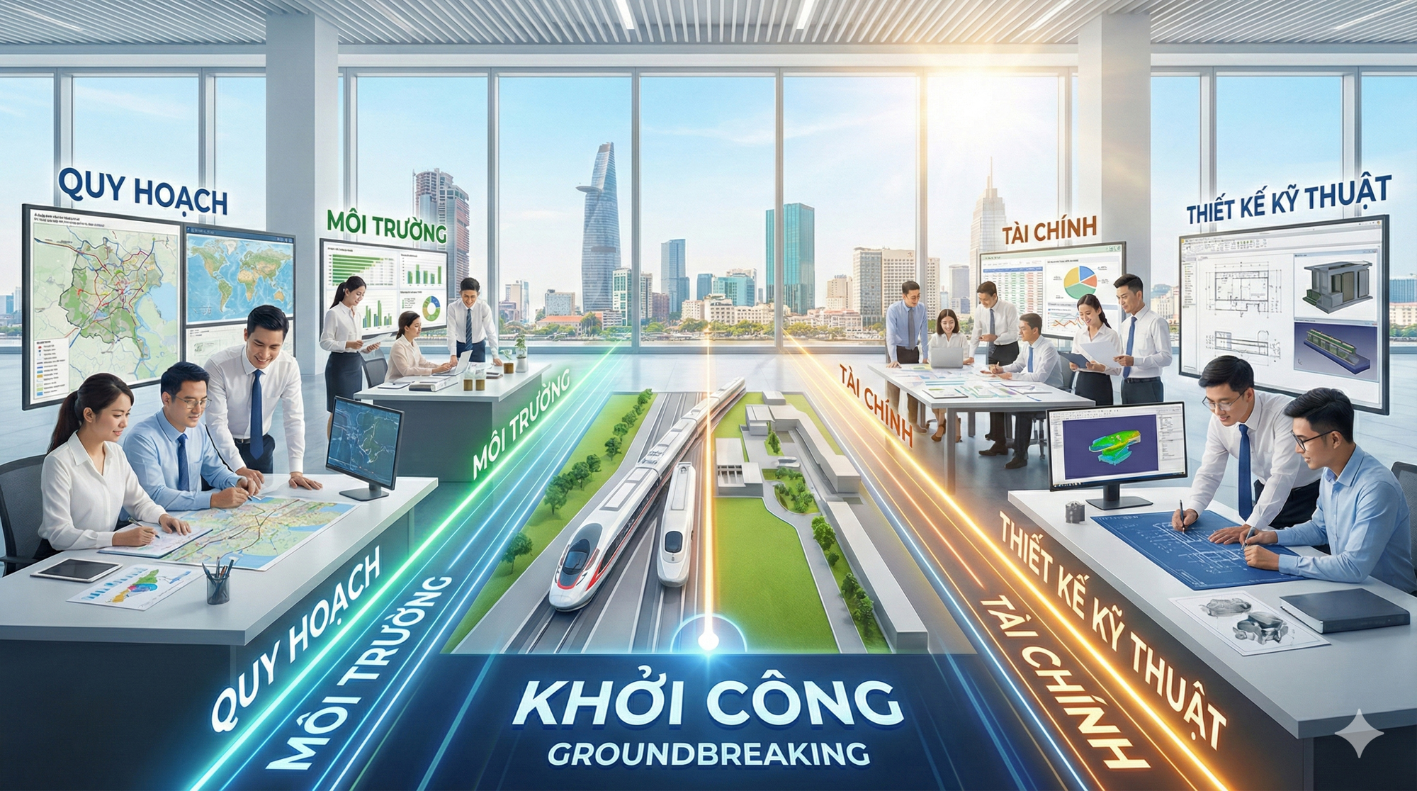 Vingroup khởi công đường sắt cao tốc sau chưa đầy một năm: Tốc độ kinh ngạc, Mỹ – Pháp – Nhật cũng thua xa - Ảnh 7. Vingroup khởi công đường sắt cao tốc sau chưa đầy một năm: Tốc độ kinh ngạc, Mỹ – Pháp – Nhật cũng thua xa - Ảnh 7.