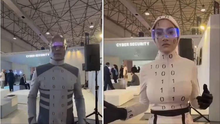 Chuyện thật như đùa tại Iran: Robot hình người cao cấp tại triển lãm công nghệ bị bóc mẽ là người thật đóng giả - Ảnh 2.