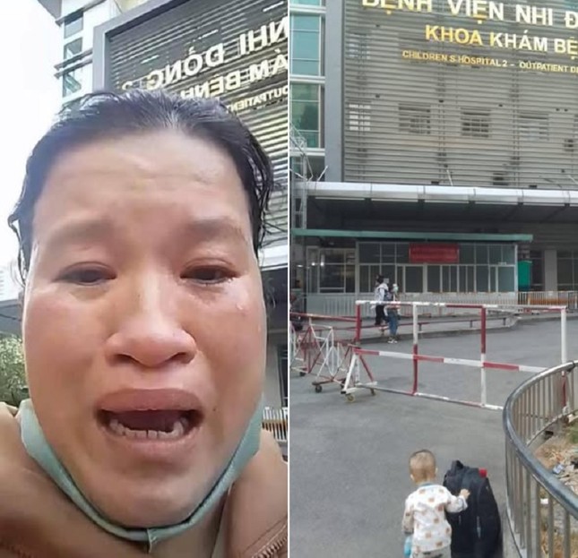 Vụ việc người phụ nữ ôm con livestream tố bị móc túi trước Bệnh viện Nhi Đồng 2 - Ảnh 1.