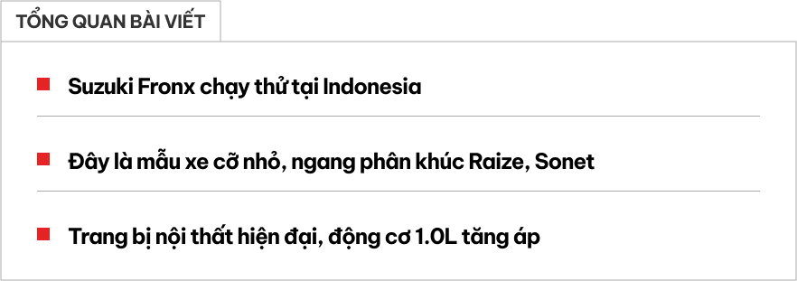 Suzuki Fronx lộ diện tại ĐN&Aacute;, nếu về Việt Nam dễ hot, cạnh tranh Raize, Sonet - Ảnh 1.