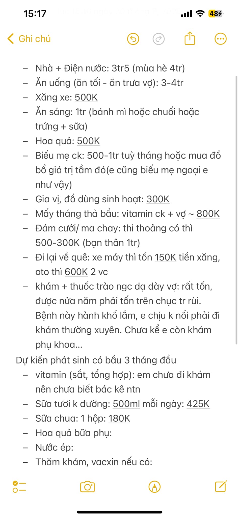 Bức ảnh màn hình ám ảnh về chi phí nuôi con đầu lòng của cặp vợ chồng trẻ - Ảnh 1.