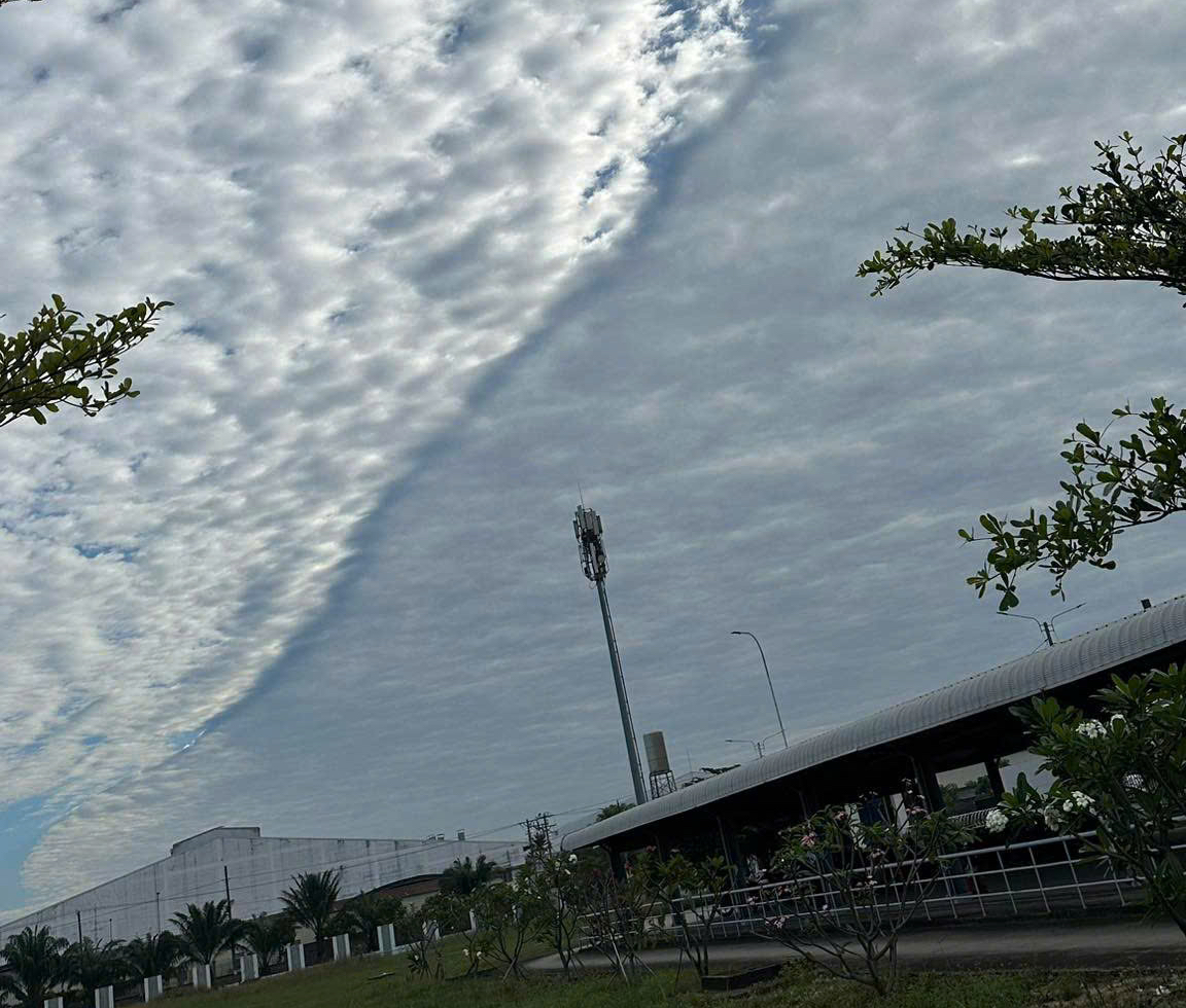 Hình ảnh đám mây lạ trên bầu trời Bình Dương sáng 25 - 2 khiến nhiều người tò mò - Ảnh 7. Hình ảnh đám mây lạ trên bầu trời Bình Dương sáng 25 - 2 khiến nhiều người tò mò - Ảnh 7.