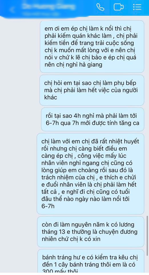 Chủ quán phở bị tố chèn ép nhân viên gây bức xúc: Nghỉ việc trừ "âm" lương, 5 sấp bánh tráng bồi thường 1,6 triệu? - Ảnh 6. Chủ quán phở bị tố chèn ép nhân viên gây bức xúc: Nghỉ việc trừ "âm" lương, 5 sấp bánh tráng bồi thường 1,6 triệu? - Ảnh 6.