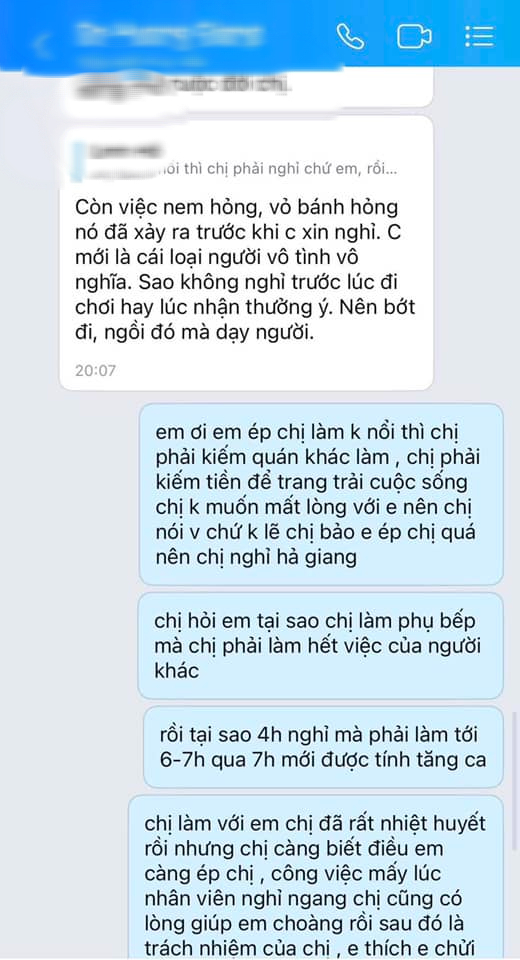 Chủ quán phở bị tố chèn ép nhân viên gây bức xúc: Nghỉ việc trừ "âm" lương, 5 sấp bánh tráng bồi thường 1,6 triệu? - Ảnh 5. Chủ quán phở bị tố chèn ép nhân viên gây bức xúc: Nghỉ việc trừ "âm" lương, 5 sấp bánh tráng bồi thường 1,6 triệu? - Ảnh 5.