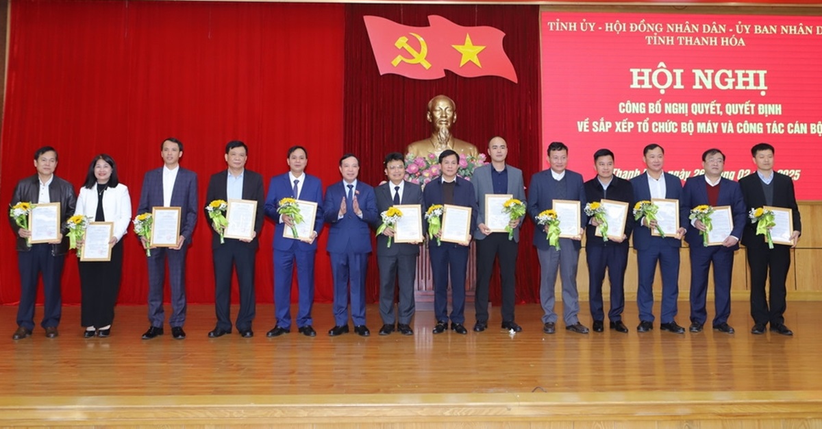 Thanh hóa sắp xếp Sở thành lập mới 6 Sở giảm 5 Giám đốc Sở sau cải tổ - Ảnh 2.