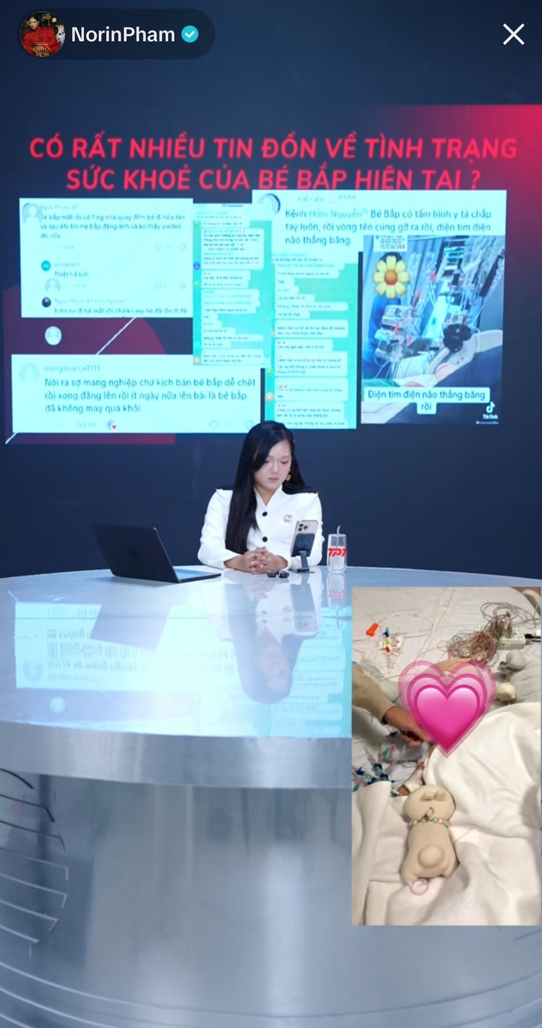 Phạm Thọai livestream tiết lộ tình hình sức khỏe của bé Bắp sau tin đồn trên mạng xã hội - Ảnh 1.